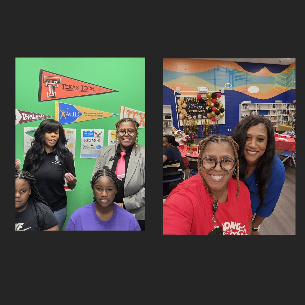 Full circle in this post. 
I invited the new principal to say hello to the scholars on our AM announcements today. 
Previous Skyview principal (2011-2018) was in the house for our 3 staff retirement celebrations in the PM. 
#ThursdayThoughts