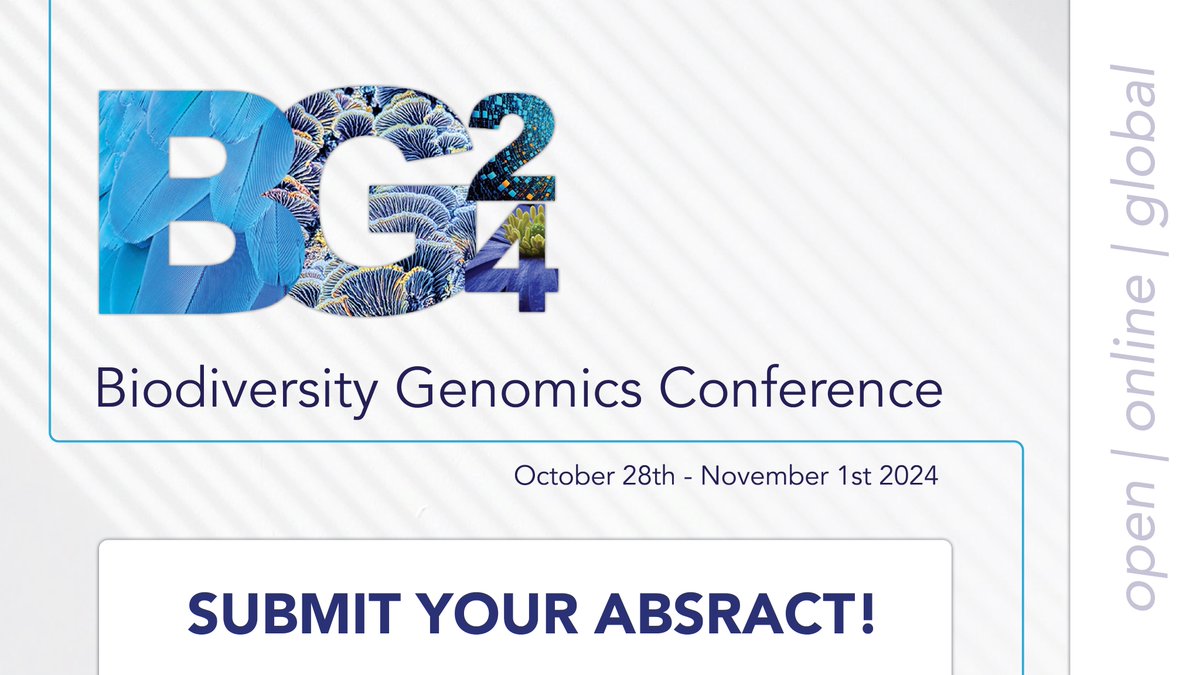 Earth BioGenome Project (@ebpgenome) on Twitter photo 🚨We want to hear what you have to say! Join us for our #BG24 Conference showcasing Biodiversity Genomics around the globe. <a href="/darwintreelife/">Darwin Tree of Life</a> <a href="/BiodivGenomics/">Biodiversity Genomics</a>
Click the link below to submit your abstracts: biodiversitygenomicsconference.org 🚨We want to hear what you have to say! Join us for our #BG24 Conference showcasing Biodiversity Genomics around the globe. <a href="/darwintreelife/">Darwin Tree of Life</a> <a href="/BiodivGenomics/">Biodiversity Genomics</a>
Click the link below to submit your abstracts: biodiversitygenomicsconference.org