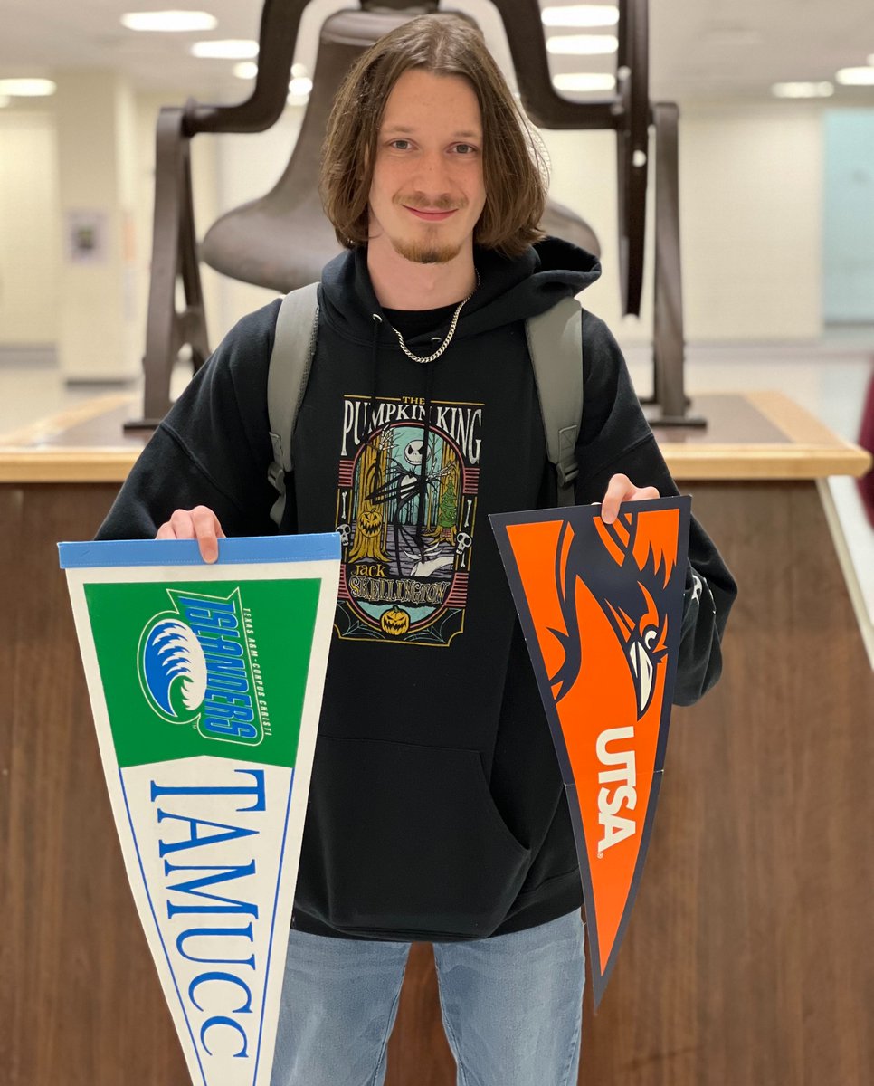 🚨Acceptance Alert🚨 Congratulations to Aidan Chessher on his acceptance to @tamusanantonio, and @islandcampus. #MatadorPride