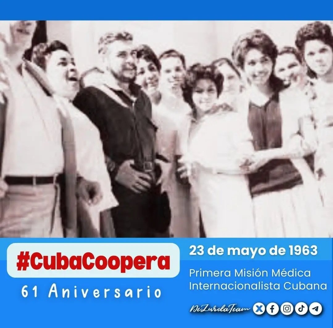 Dia de orgullo nacional. #CubaPorLaSalud. 'Médicos y No Bombas'. #FidelPorSiempre.