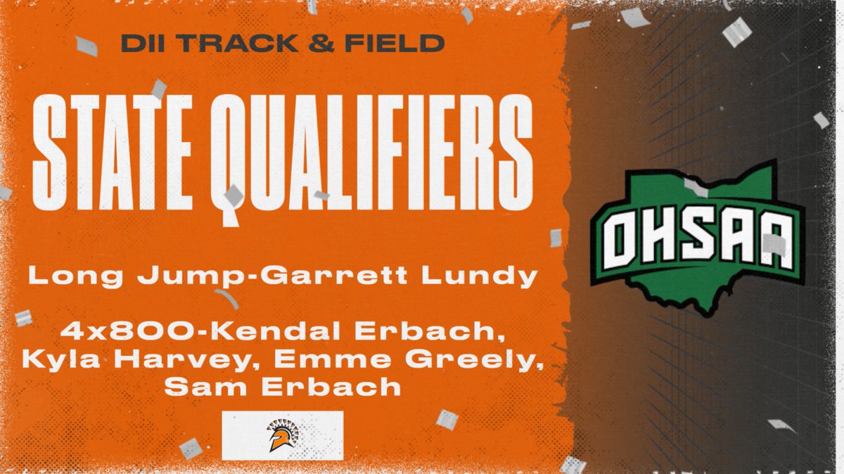 CONGRATULATIONS to today's STATE Qualifiers from the Regional Meet in Piqua!