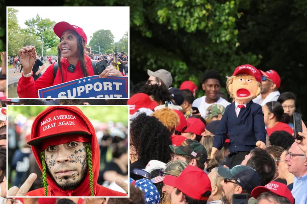 Thousands of Trump fanatics swarm Bronx park for his first NY rally since 2016: ‘He’s a real Nelson Mandela’ trib.al/OXlNcPr
