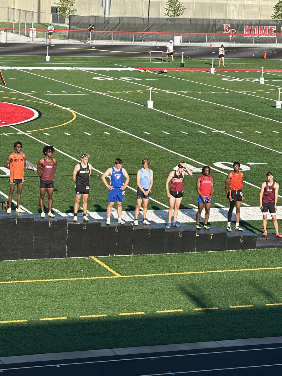 Conference championships Boys 300m hurdles 1st place- Linton McPherson !! 8th place- Chiwetaramonu Attama