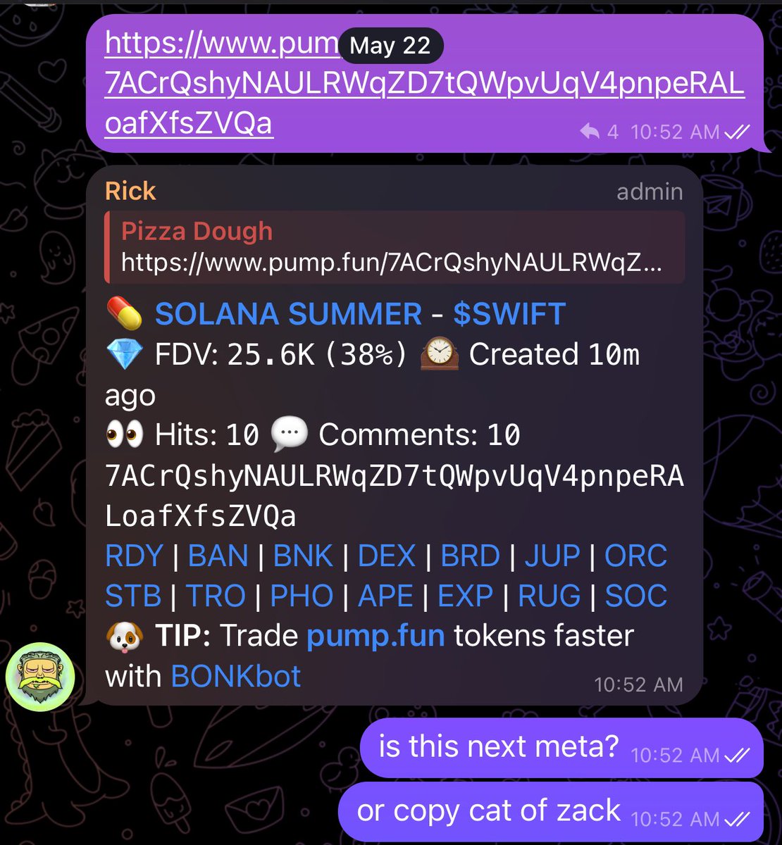 pizzadough701 ๐ (@0xpizzadough) on Twitter photo From 25k mc to 10m. I love crypto
Thank you <a href="/forestpsy_/">๐ฝ๐ ๐ฃ๐๐ค๐ฅ</a> and the dwellers for keeping my spirits up and telling me to never give up when I was down bad
$SWIFT From 25k mc to 10m. I love crypto
Thank you <a href="/forestpsy_/">๐ฝ๐ ๐ฃ๐๐ค๐ฅ</a> and the dwellers for keeping my spirits up and telling me to never give up when I was down bad
$SWIFT