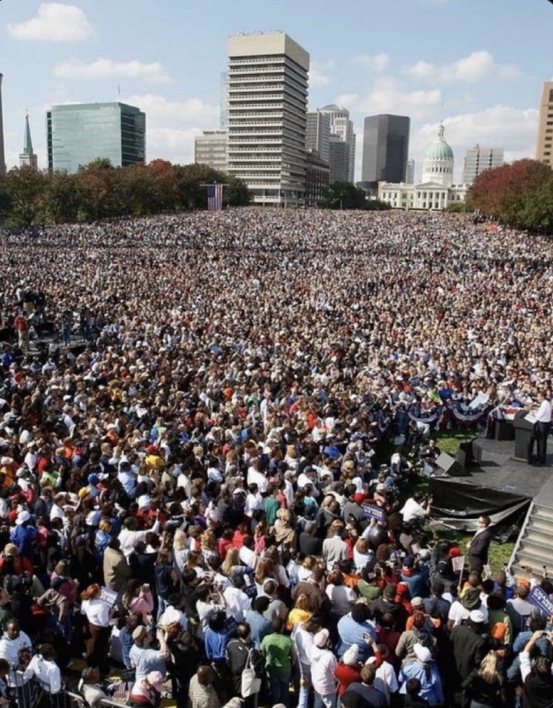 You mean this 'tiny' rally liberal douchecanoe??

Your desperation is quite obvious....