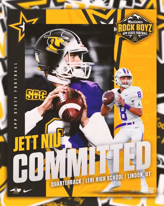 I appreciate everyone who’s recruited me and believed in me… especially my family & coaches… after a lot of prayer & thought, I’m excited to announce I’m committing to Appalachian State! @AppState_FB #GoApp