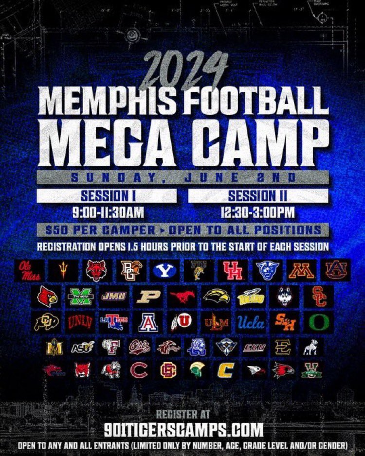 Thank you for the camp invite! @Blake__Moore @MemphisFB @CCHSsaintsFB @BrauchtKevin @Mattneff70 @AustinCurtis24 @48Squared @OLMafia