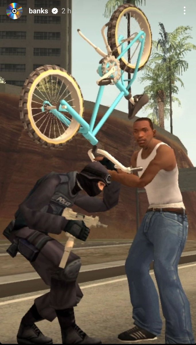 Mr <a href="/Banks/">Banks</a> trying to get <a href="/CarlJohnsonVIP/">Carl Johnson "CJ"</a> out of the hood. These mf'ers can't stop us bro. $CJ