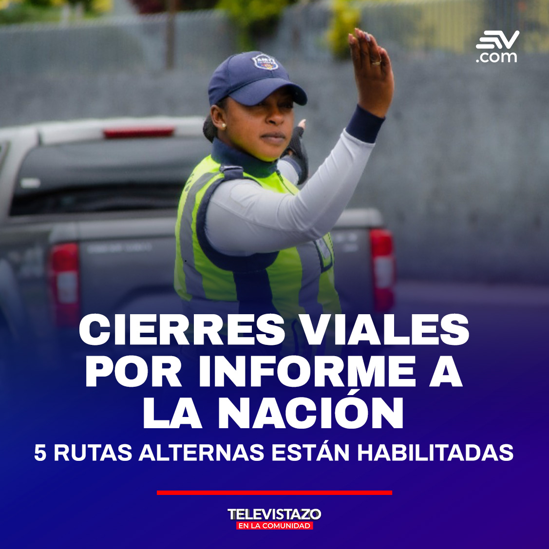 El presidente Daniel Noboa cumplirá con su primer Informe a la Nación este viernes, 24 de Mayo. La AMT determinó cierres viales en nueve intersecciones. Entérate aquí ▶️ bit.ly/3VbYPjL