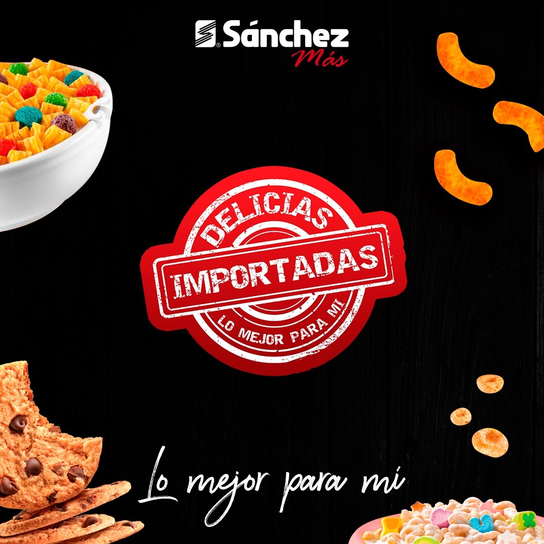 xevtfm's tweet photo. Para ese paladar exigente, recuerda que en #Sánchezmás puedes encontrar las mejores delicias #importadas. 🛒 #LoMejorParaMí 🛒
¡No te quedes con el antojo! 😋🤤 https://t.co/csODhKqkxg
