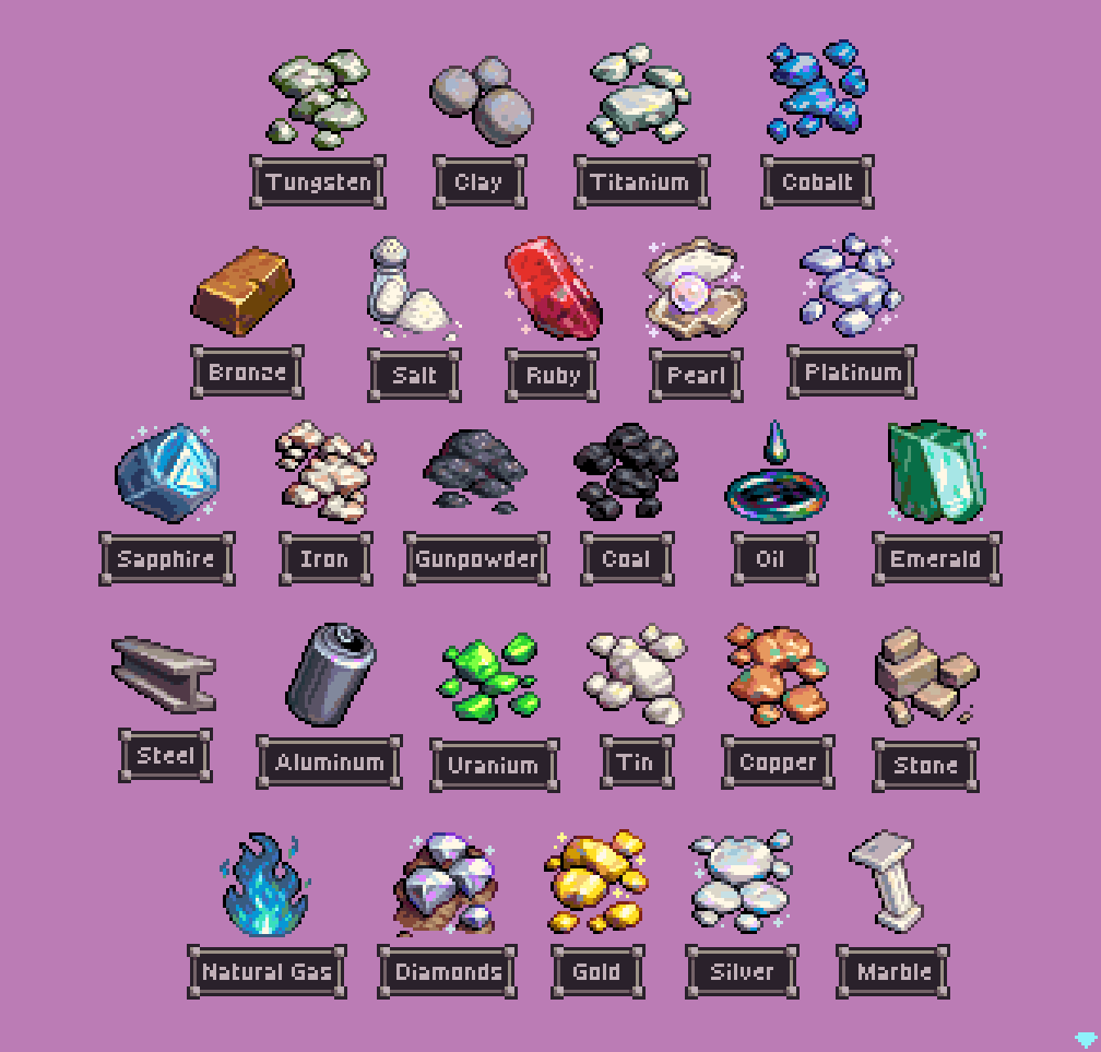 Checking in on the mineral museum 🪨

I need some suggestions from you on what to mine next!

#pixelart