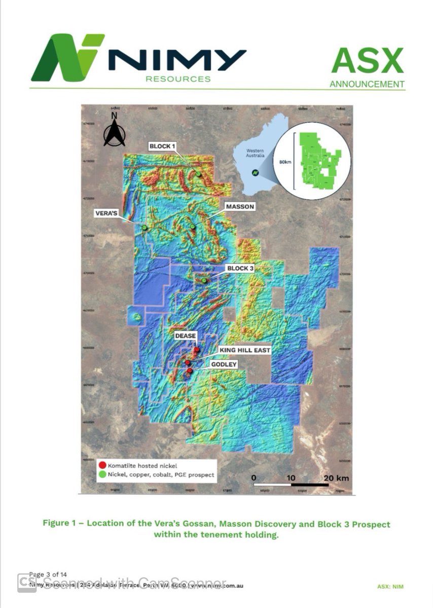 $NIM EM and IP surveys commenced at Masson, Block 3 and Vera's Gossan Nimy Resources advises that GAP Geophysics have commenced work on site conducting DHEM, MLEM and FLEM surveys at the Masson, Block 3 and Vera's Gossan Prospects 👇👇