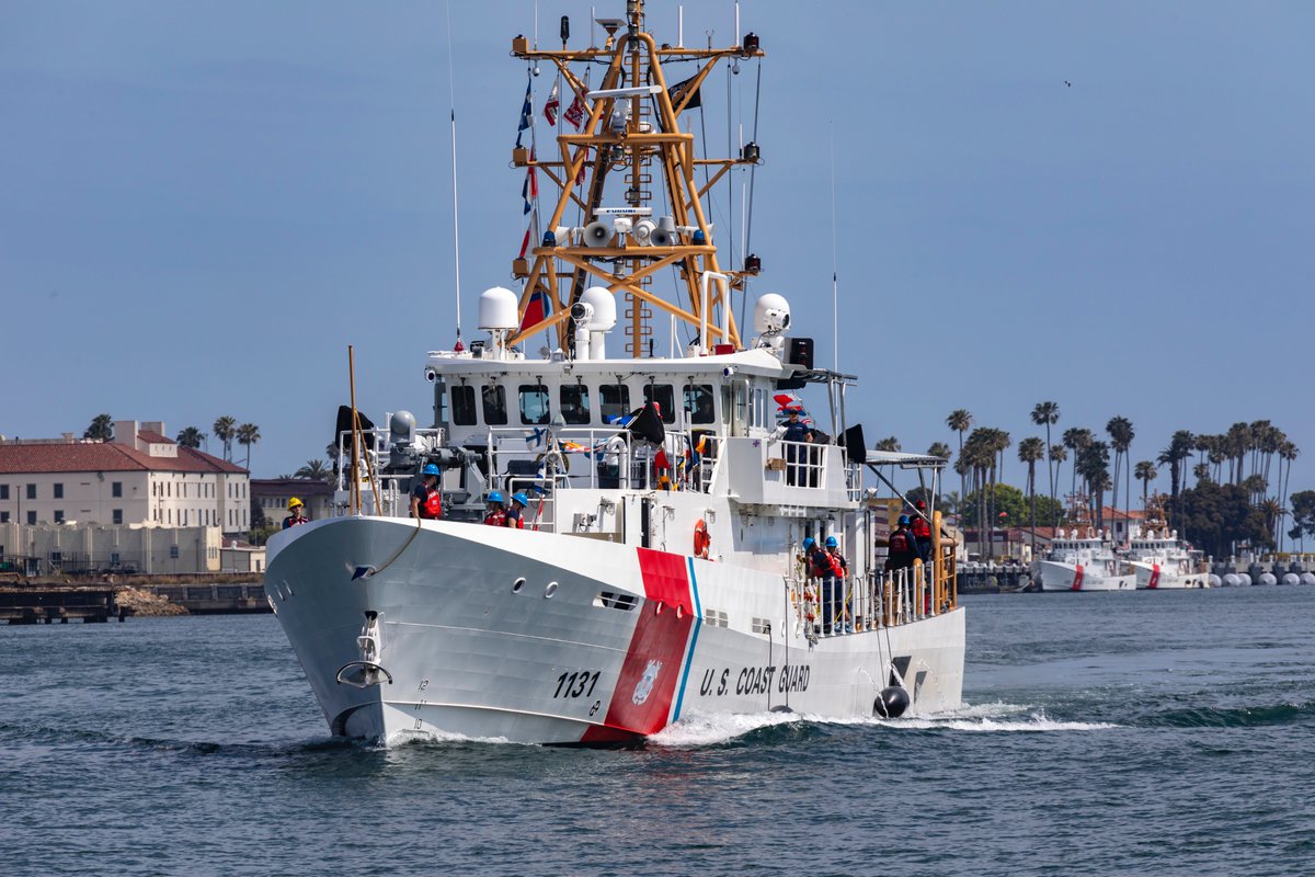 PortofLA's tweet image. 🇺🇸⚓The Port of Los Angeles is proud to welcome @USCG Sentinel-class fast response cutter USCGC Terrell Horne (WPC-1131) to Los Angeles for @LAFleetWeek! Public ship tours begin Friday. Best viewing location: Downtown Harbor #LAFleetWeek2024