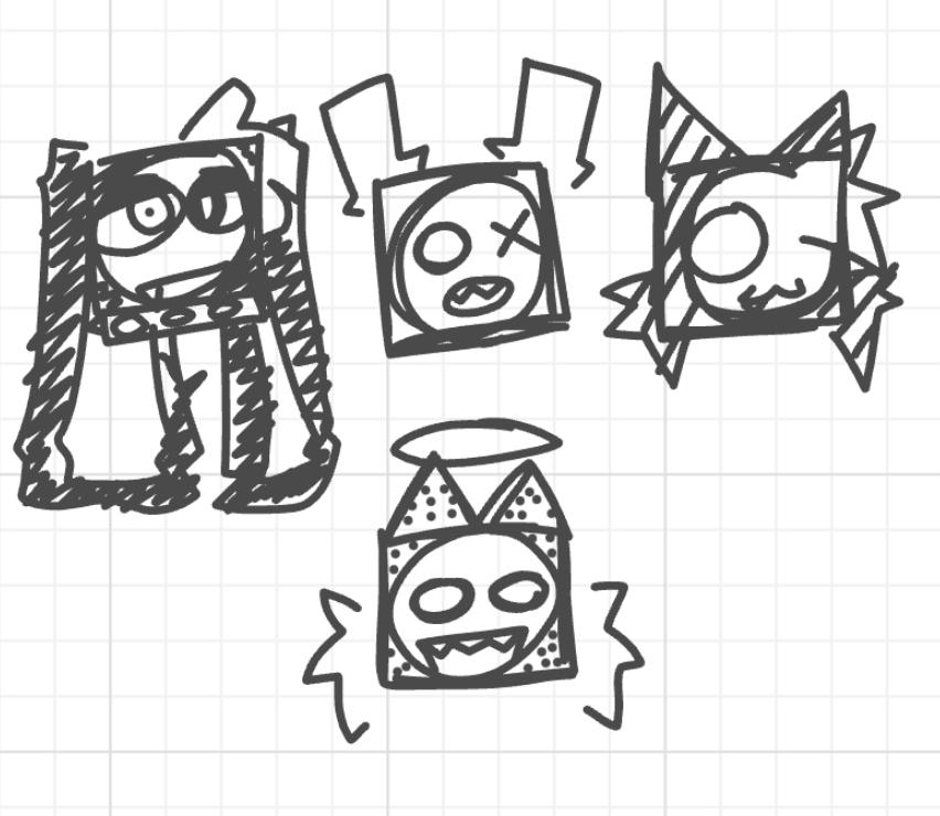alphinumerical's tweet photo. random nixel ocs I made (I'm not drawing them again most likely) #mixels #nixeloc https://t.co/SRnUAr1LPw