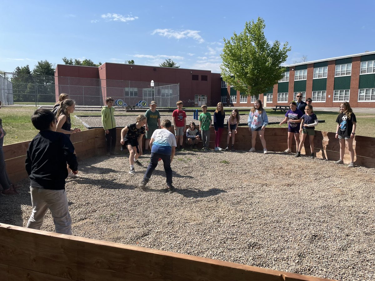 A huge thank you to 4/5 West, Mr.West &amp; Mrs.LeBlanc for securing a gaga ball pit through the <a href="/UpLiftNS/">UpLift</a> grant for <a href="/SMES01/">St. Mary's Elem</a>. Thank you for your hard work! Congrats to Michael who won our first ever game, pictured with the game ball. See 4/5W in action in their 1st game! <a href="/AVRCE_NS/">Annapolis Valley Regional Centre for Education</a>