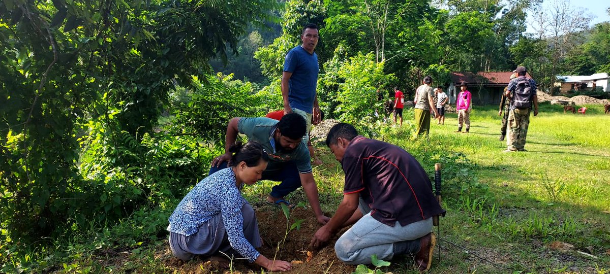 ASSAM RIFLES ORGANISES MASS TREE PLANTATION DRIVE IN MANIPUR #AssamRifles organised a tree plantation drive at Taubam Village, Noney district, Manipur on 23 May 2024. The locals joined the Assam Rifles in the conduct of a successful tree plantation drive by planting approximately