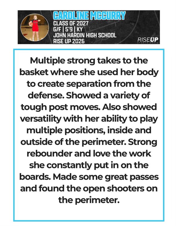 Thanks for the write up <a href="/alyxwhite_/">Alyx White</a> and <a href="/riseupsports1/">Rise Up Sports Media</a> ❗️