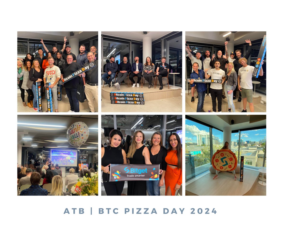 Had an amazing time celebrating Bitcoin Pizza Day in Brisbane with the  @bitgetglobal team. Huge thanks to everyone who joined us for some  delicious pizza and great company. 🍕🎉 A special shout-out