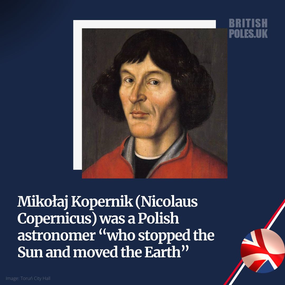 Polish astronomer Mikołaj Kopernik, also known as Nicolaus Copernicus, presented a heliocentric model of the Solar System proving that planets, including the Earth, revolved around the Sun. Kopernik, probably the most famous Pole in the world, died #OTD in 1543 in Frombork. Three