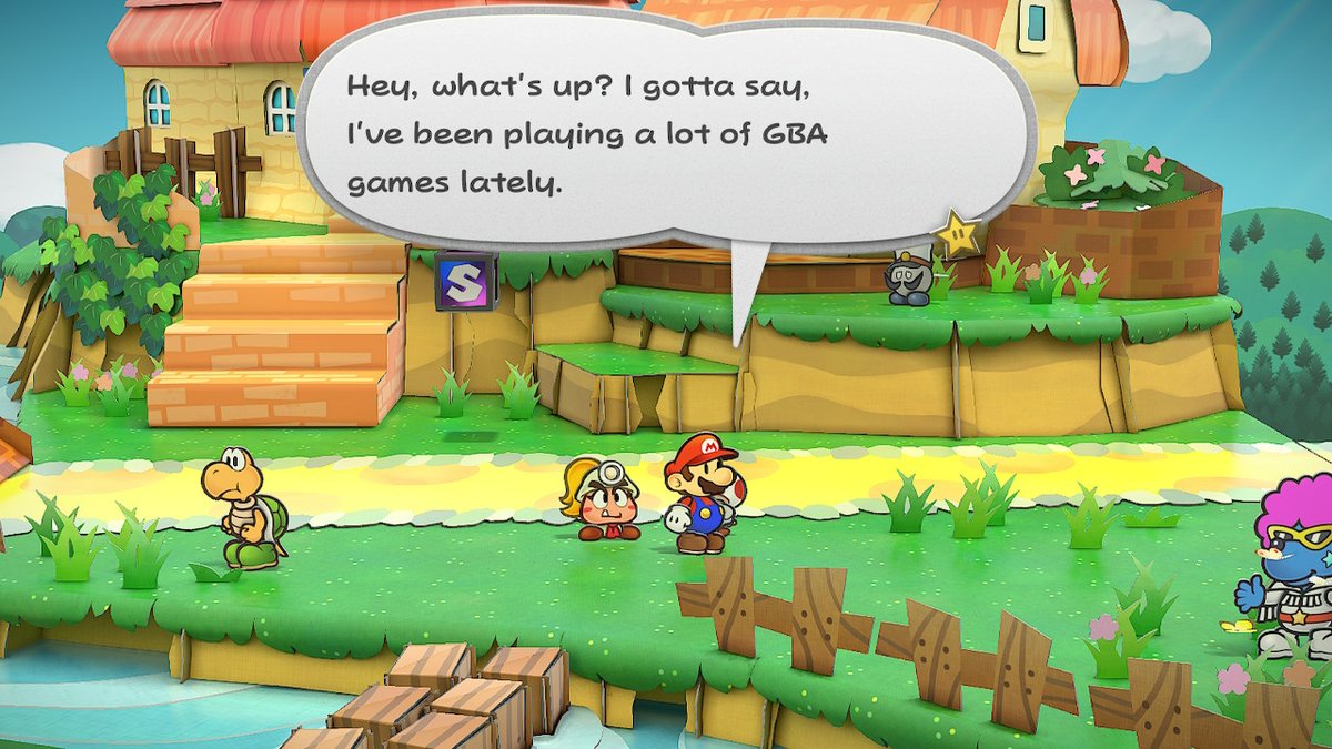 There are kids playing this today who have no idea what a GBA even is. #PaperMario #PaperMarioTheThousandYearDoor #NintendoSwitch