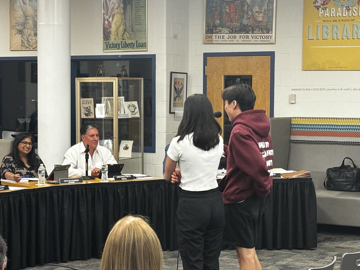 Mark and Natasha provide their last update to the BOE as co-presidents of student council. You have done a great job this year. ⁦<a href="/JerichoUFSD/">Jericho Schools</a>⁩ ⁦<a href="/MichealaFinlay/">Micheala Finlay, Ed.D.</a>⁩ ⁦<a href="/CummingsJericho/">Brian Cummings</a>⁩