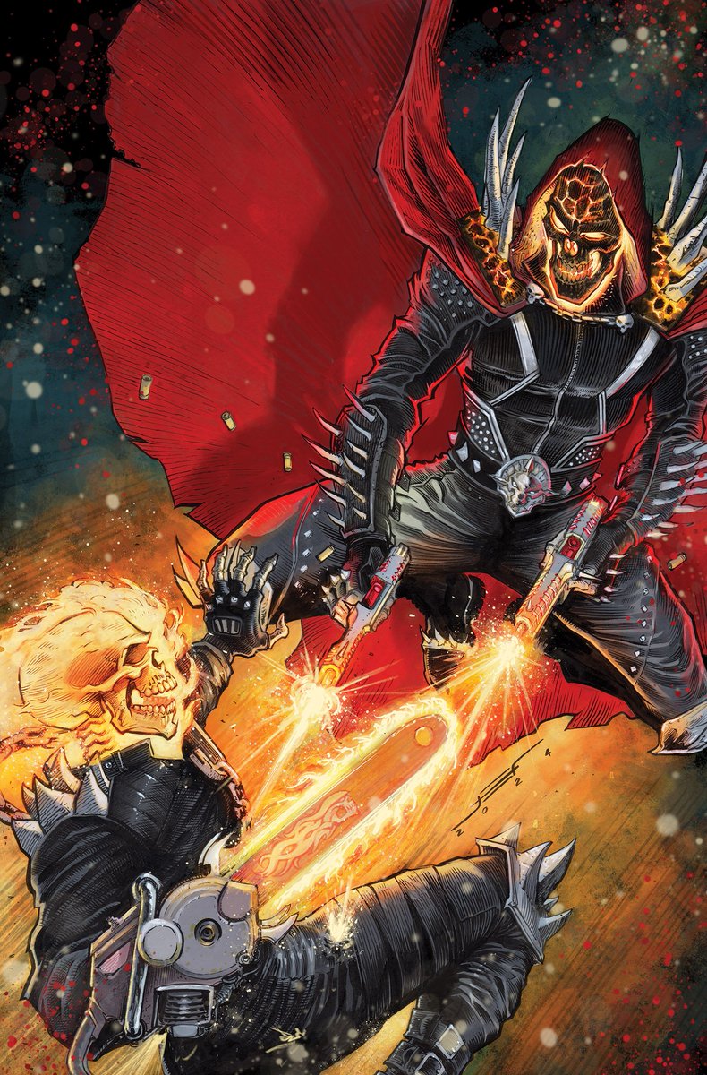 My Cover to Ghost Rider: Final Vengeance #6!! Ghost Rider with Guns vs Ghost Rider with a Saw!!