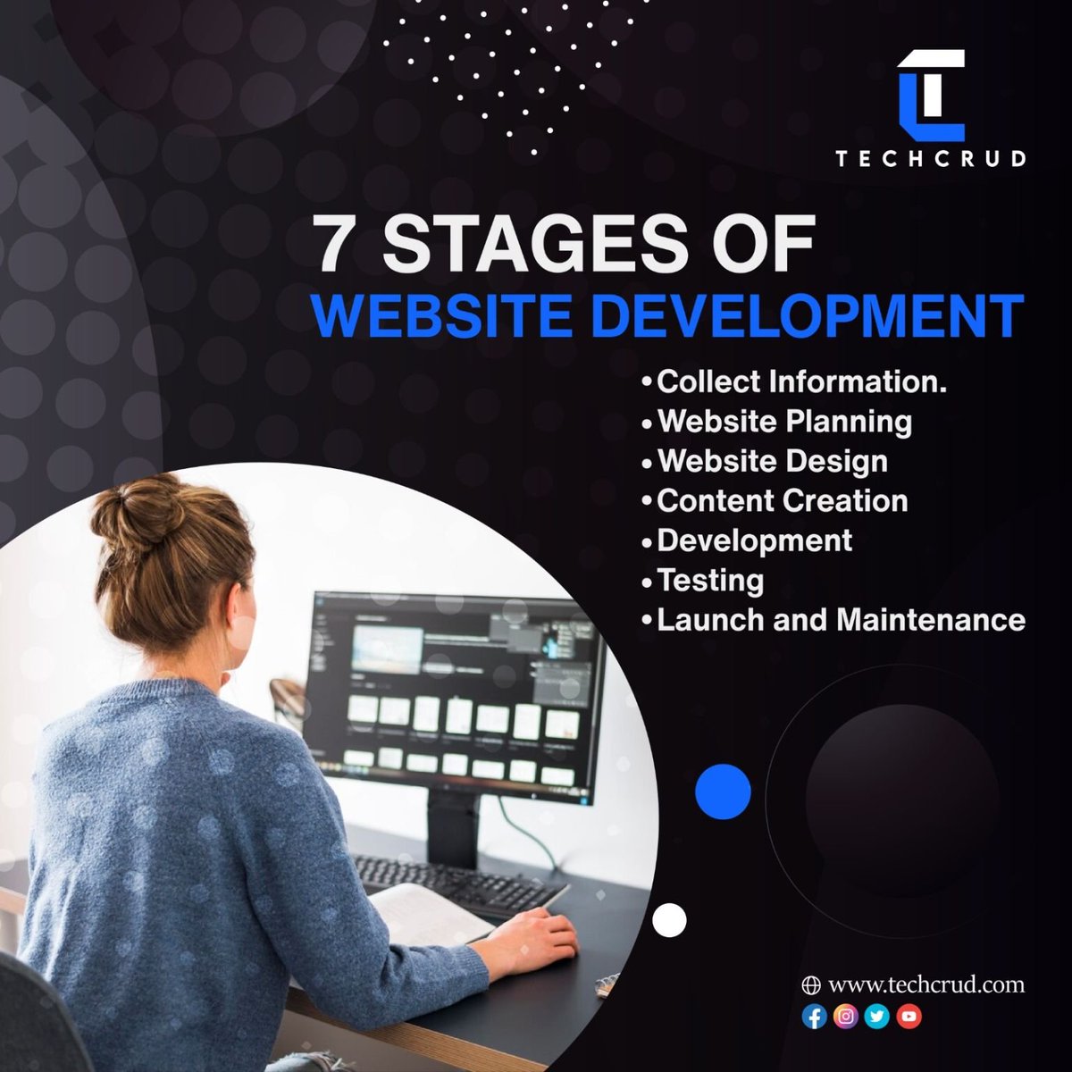 tech_crud's tweet image. Website development is crucial as it establishes an online presence, enhancing accessibility, credibility, and engagement for businesses and individuals.
#SmallBusiness #Entrepreneur #Innovation #DigitalMarketing #SocialMediaMarketing #websitedevelopment #website