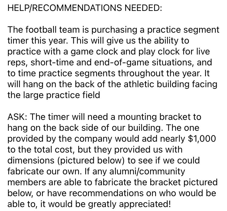 CGFootballAlum's tweet photo. HELP/RECOMMENDATIONS NEEDED: https://t.co/JQIdaH2zLI