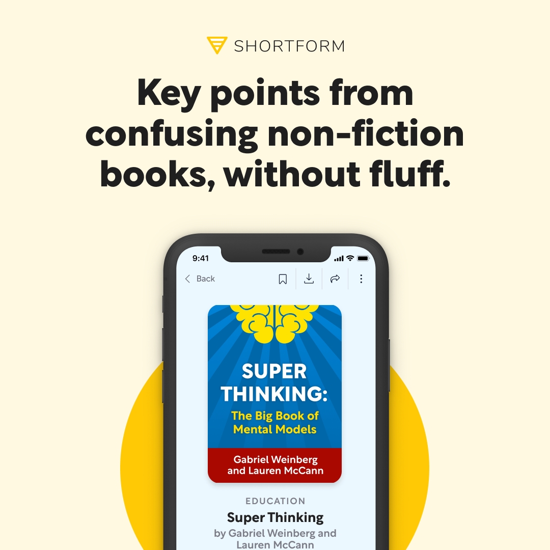⏱️ Time is precious, don't waste it on endless reading! ⏳ Shortform gives you the knowledge you need, fast. Master books in minutes & crush your goals, one insightful step at a time. 5 days free + 20% off! ➡️ iapdw.com/sf #timemanagement #motivationhacks