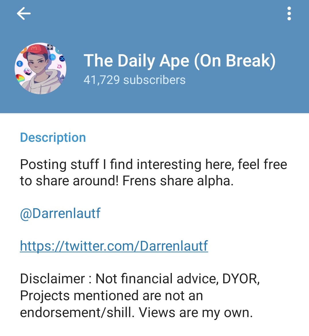 dankritik_'s tweet photo. @Darrenlautf 
Come out of this long break champ, many learnt crypto through your news update.

If you don't have time, hire someone.
Please 🙏🙏 https://t.co/Ub0rQIIWfO