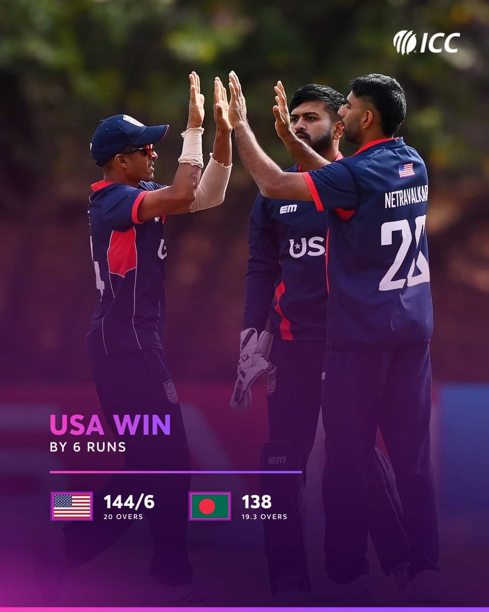 Congratulations @usacricket and @USEmbSL on this historical win! What a great preparation for the WT20 coming up!