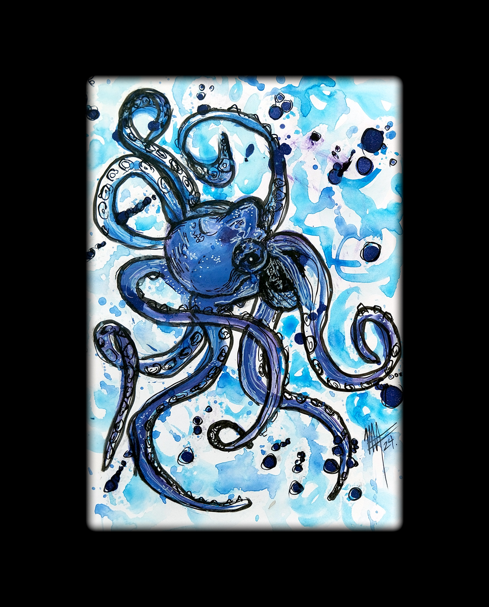 'Octopus'
32x24 cm
Mixta sobre bristol

#marcoyah #beautiful_artshare #dibujo #drawing #painting #oilpainting #diseñografico #graphicdesign #artistamexicano #pintormexicano #octopus #pulpo