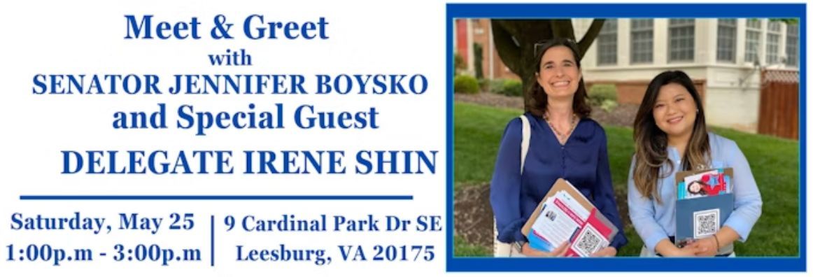 buff.ly/3KdFBE3 Join us on Saturday, May 25 from 1-3 PM for a meet-and-greet with @ireneshintweets and me to learn more about my vision to get things done in Congress. Remember to vote in the June 18th Democratic Primary!