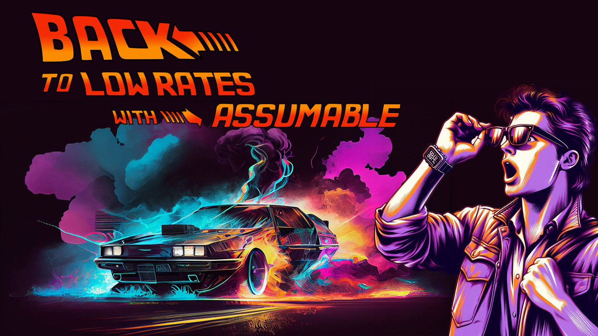 AssumableApp's tweet photo. "Assumable Mortgages are a time machine to the low rates of the past" 
- our co-founder to the NY Times 

And we give you the keys to the DeLorean at https://t.co/J4l5LLAUPM https://t.co/JpicQp4znV