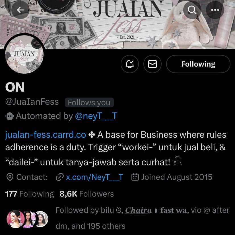 baru bangun liat notif di fb base, hihi maacii miin😋🫶🏻 <a href="/JuaIanFess/">౨ৎ</a>