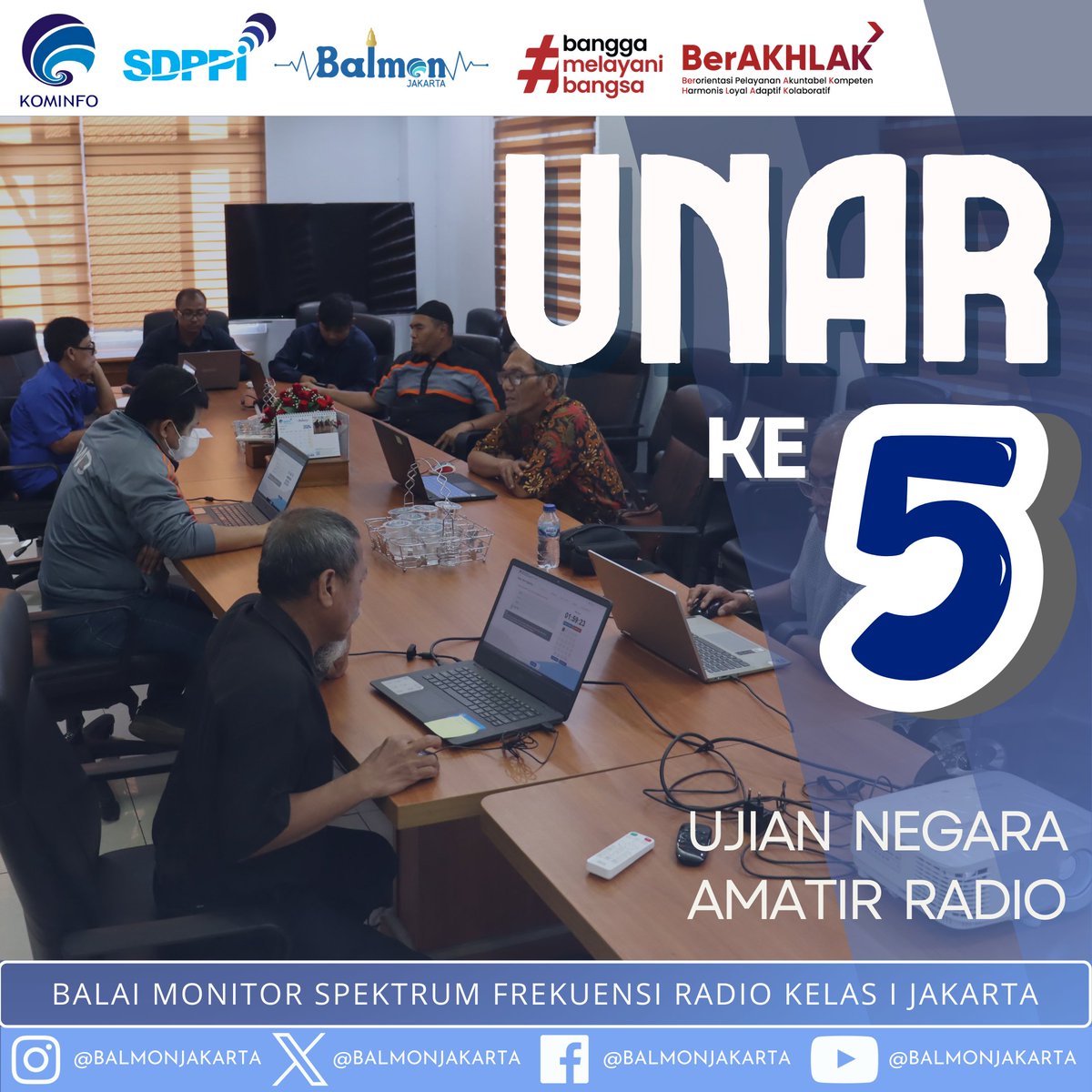 Halo #SahabatFrekuensi 💪🏼😁
Pada Hari Rabu, 15 Mei 2024, BALMON SFR Kelas I Jakarta telah menyelenggarakan kegiatan Ujian Negara Amatir Radio (UNAR) Ke-5 di Kantor Balai Monitor SFR Jakarta :

📌Jl. PKP Raya No 30 Kelapa Dua Wetan, Ciracas Jakarta Timur 13730

(1)
#UNAR