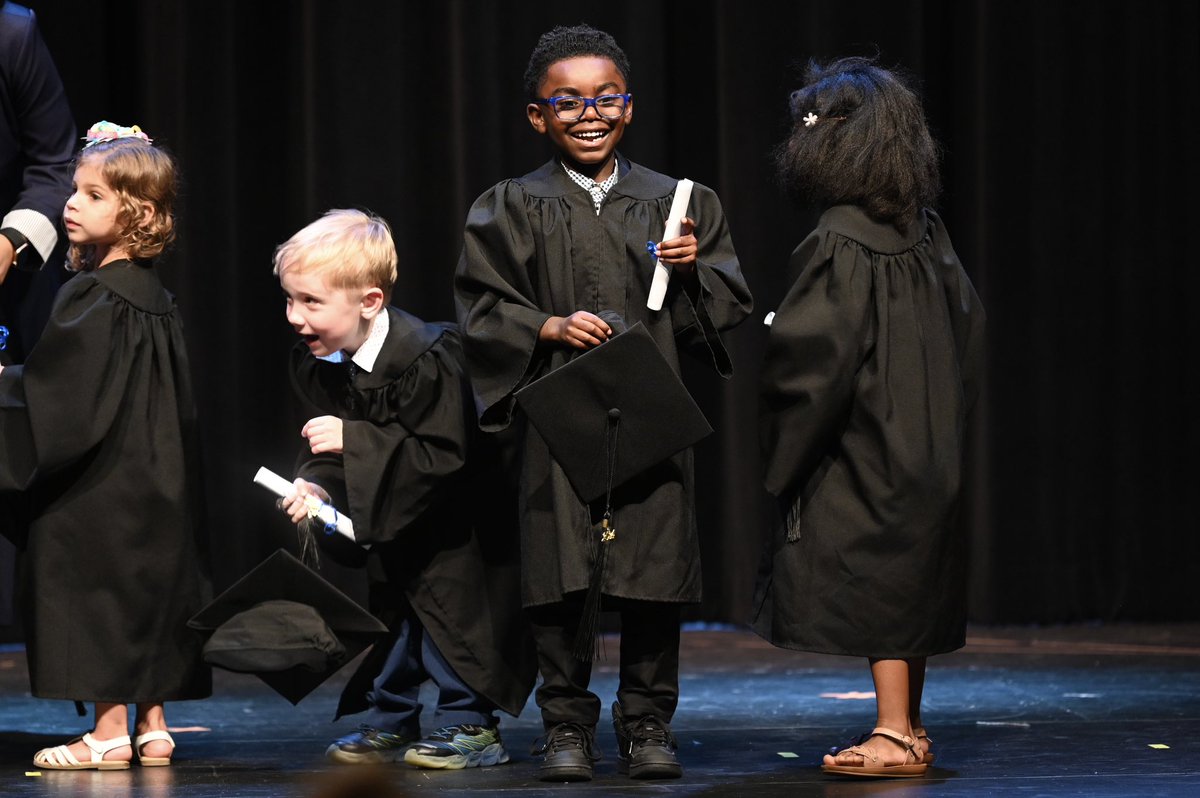 Graduation season has officially begun! The @Barker_ELC #Classof2024 graduated Pre-K this evening & is off to Kindergarten in the fall! Congratulations to some of our littlest learners! #CFISDspirit 🎉🎓