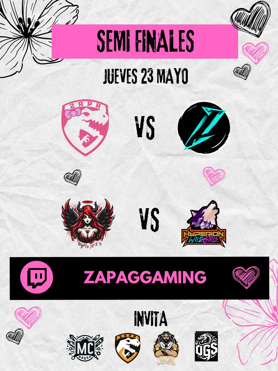 Hoy se definan las finalistas! 🌹🦖
No te pierdas hoy en punto de la 7 pm🇲🇽 las semifinales de la #RexRoseCup, ven y apoya tu favorita, te esperamos!

twitch.tv/zapaggaming

#zgg #rexrosecup #wildrift #semifinales