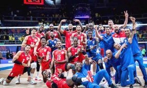 El equipode Cuba derrotó a Alemania 3-1, para continuar invicto en la Liga de Naciones de Voleibol 2024 y poder clasificar a los Juegos Olímpicos de Paris 2024. #CubaViveyVence #LatirAvileño @Emp_Avilmat