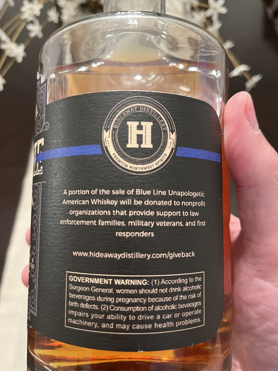 Absolutely fantastic. Was introduced to @Hideaway97355 just last week and four bottles arrived today. First sip let me know it is as good as what it represents. Highly recommend. #BackTheBlue #ThinBlueLine #BlueLivesMatter 🇺🇸
