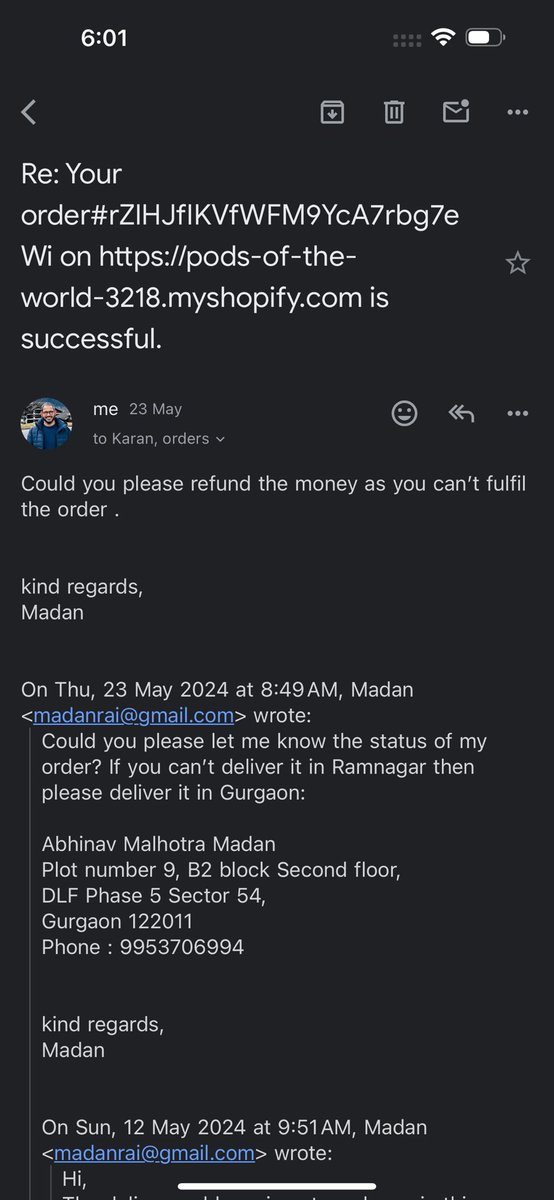 madanrai's tweet photo. @CCAvenuePG you have merchant who is fleecing money and not delivering orders. https://t.co/dyb51blInV