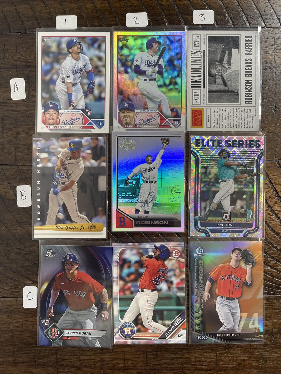 Lot#: 114 price:$1.00 each #StackWithSat 📦 Shipping Options: - $5 BMWT - $1.50 PWE (up to 3 cards, buyer's risk) 🎁 Enjoy FREE shipping on orders over $50! @TheHobby247 @Hobby_Connect #thehobby #TBBCrew #HobbyX @Ilovecollectin1 @SportsCardDeals @Nolacardtweets