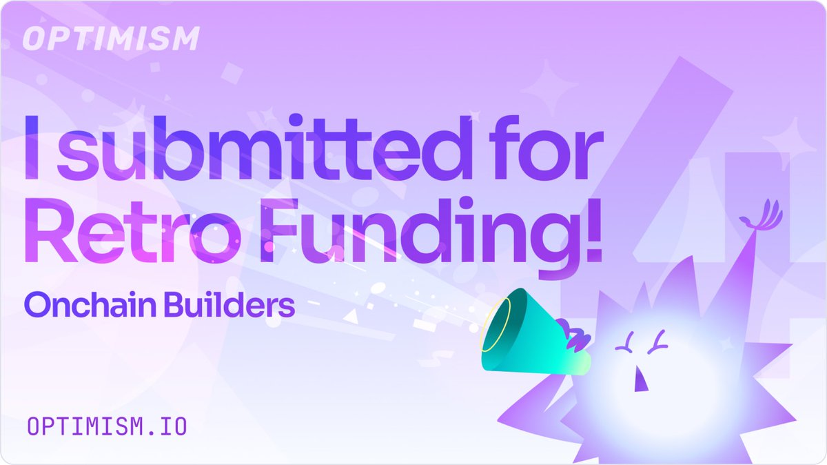 We have just submitted @Optimism Retro Funding together with our fren @Dackie_Official 🦆 Build on Superchain 🔴🔵🟡 Quack🦆🔥
