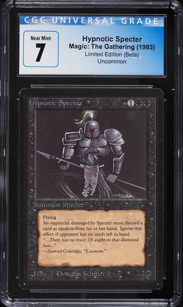 Collector_Crypt's tweet photo. 🪄 We are bringing the magic for tomorrow’s @FamousFoxFed raffles 🪄

TCG collectors rejoice—Magic: The Gathering cards are making an appearance to the upcoming Friday raFFFle 🎟️

Here is a glimpse of what to expect, with all raffles priced at 0.01 SOL 🔥

CGC 7 Hypnotic Specter LE Beta 🔮
PSA 9 Neo Revelation Entei 🌋
CGC 4 Alpha Limited Edition Alpha 🧙‍♂️
PSA 9 Grey Felt Hat Pikachu ⚡️

And more 👀

Good luck trainers! 🎴✨