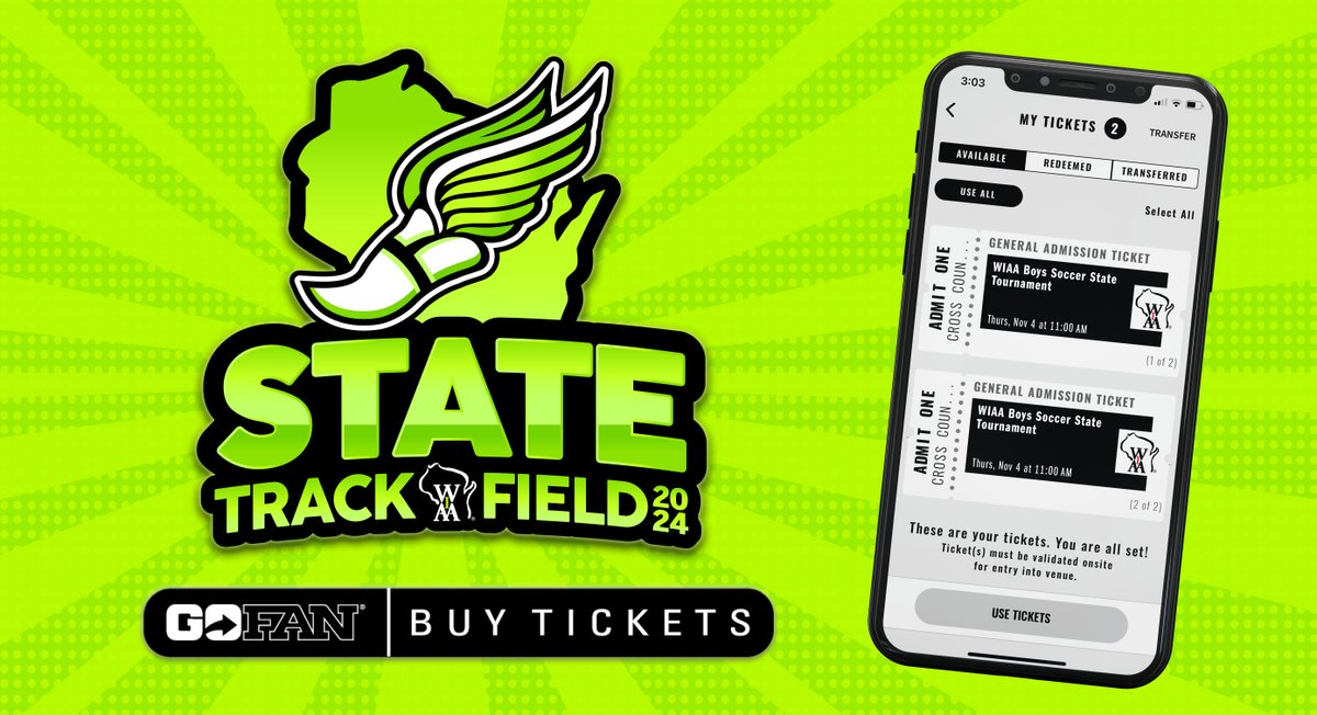 The 2023 WIAA Track & Field State Championships are just a week away! Join us in La Crosse on May 31 & June 1 as Wisconsin's best track & field athletes compete for a place on the awards podium! BUY TICKETS➡️ gofan.co/app/school/WIA… DIGITAL TICKET FAQ➡️ docs.google.com/document/u/2/d…