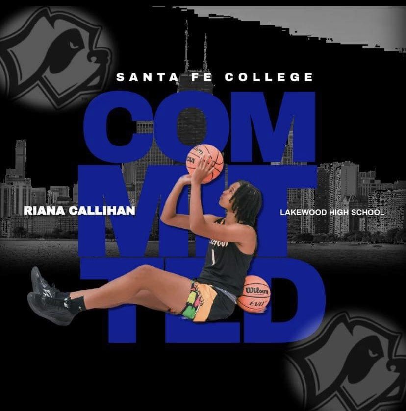 Congrats Riana Callihan on committing to attend & play WBB at Santa Fe College (NJCAA) in Gainesville. Last season she led @Lakewood_GBB in rebs (7.6 rpg) and blocks (1.6 bpg) while scoring 10.1ppg. Prior to last season she played 3 years at St. Pete HS in total scoring 595 pts