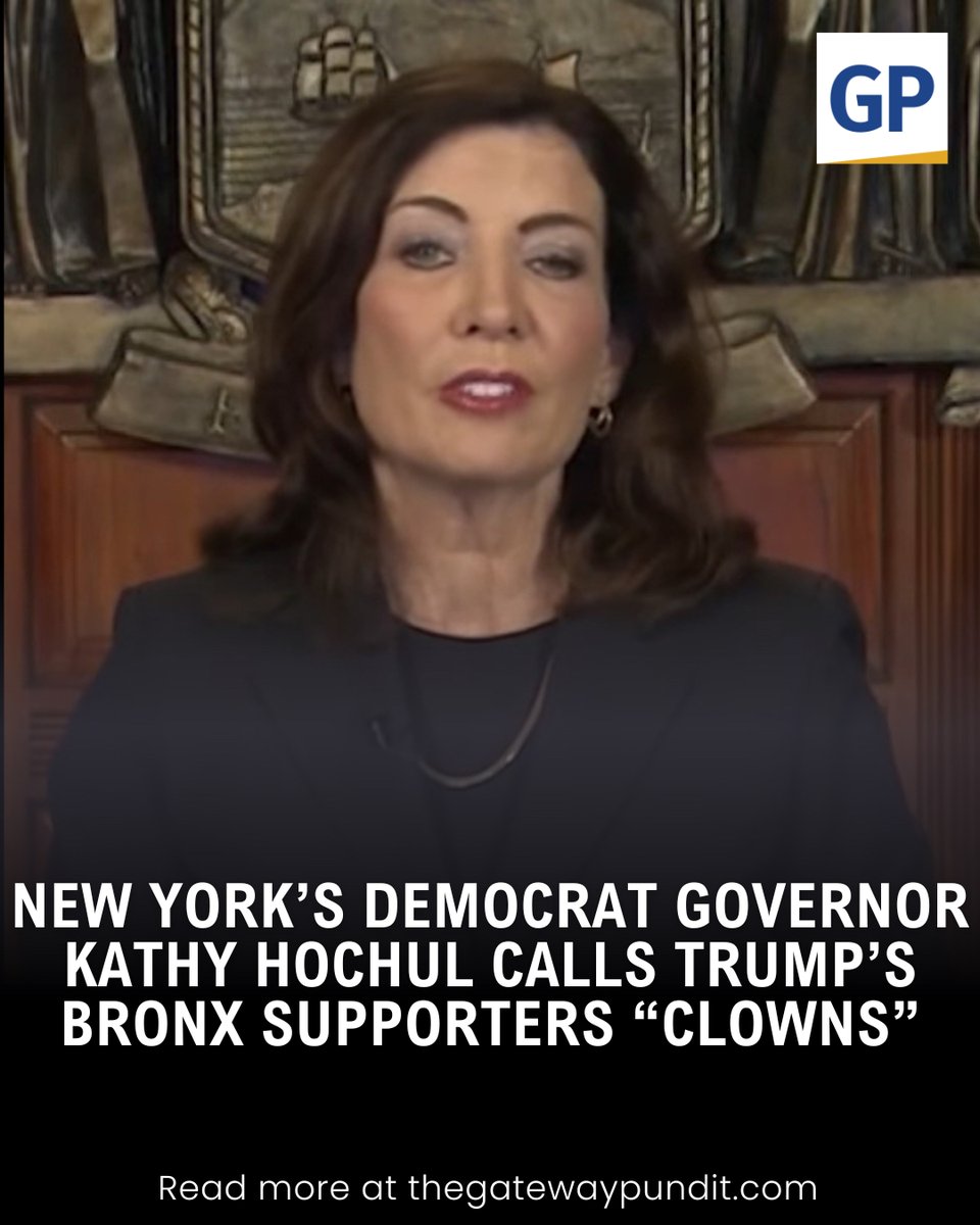 New York’s Democrat Governor Kathy Hochul on Thursday called President Trump’s Bronx supporters “clowns” during an appearance on CNN.