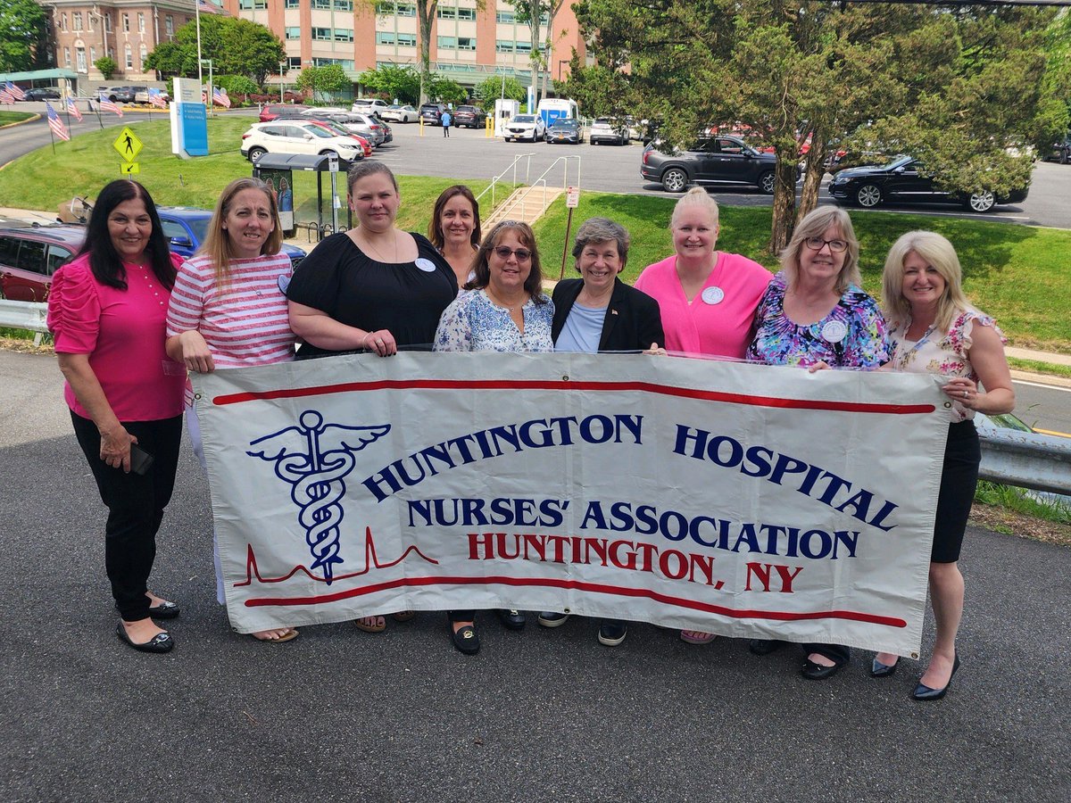 Nurses in Huntington NY organized  long ago to have a voice on the job, to protect patients and ensure safer hospitals. I'm excited they've joined the AFT family and glad I got to meet them.