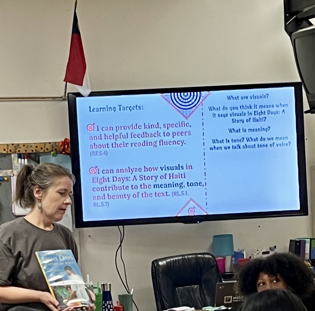 BrandonWarrenNC's tweet image. I loved popping in to this 5th grade classroom this morning and seeing learning targets visible AND actively being discussed!   Clearly communicating the purpose and objective of the lesson!  #levers #learningtargets
