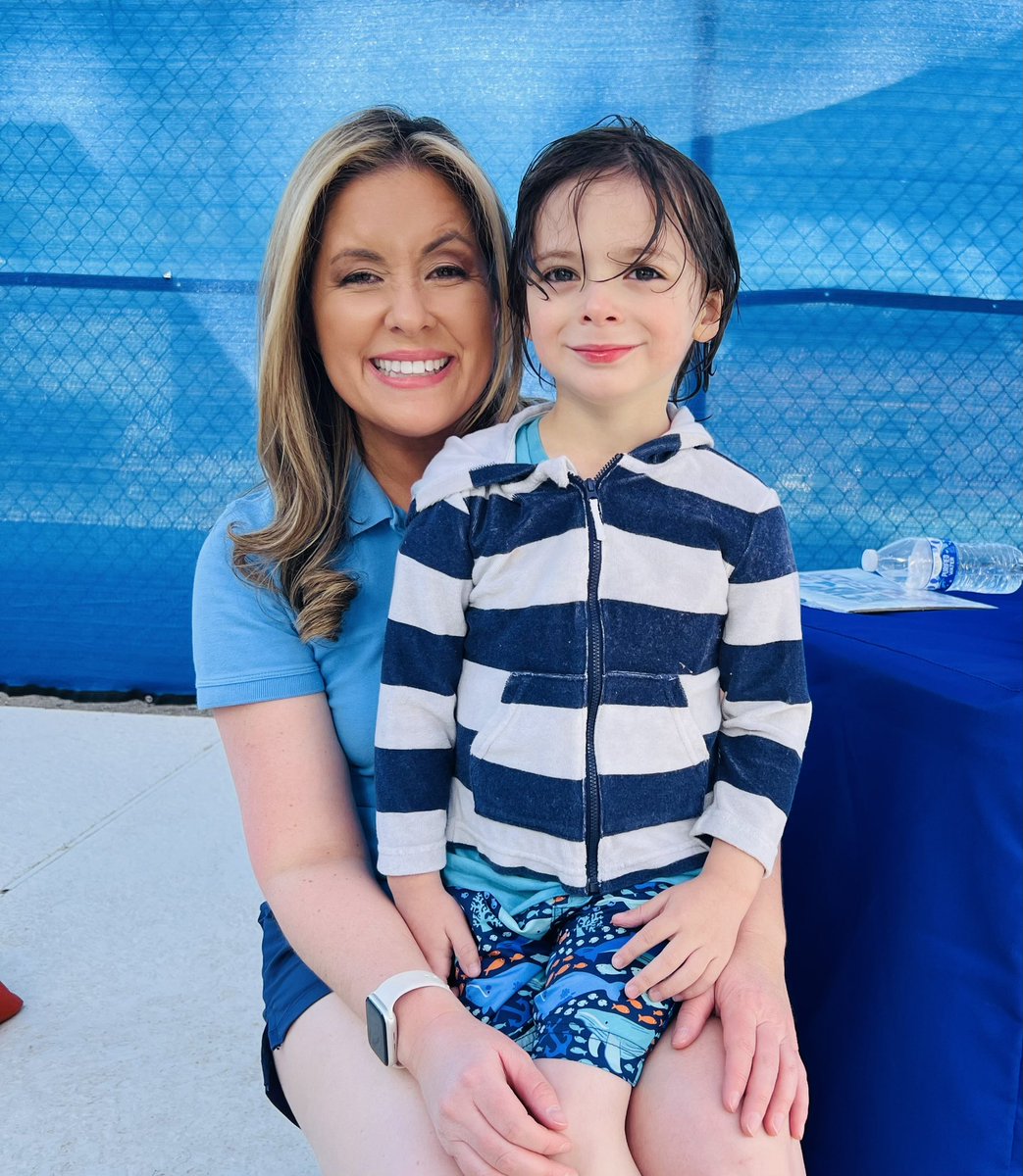 This little one just wrapped up his swim lesson during our News 4 Tucson Swimfest event! Our next Swimfest will be at Ott YMCA on June 6! @KVOA @TucsonYMCA #Lifesaver #swimsafety